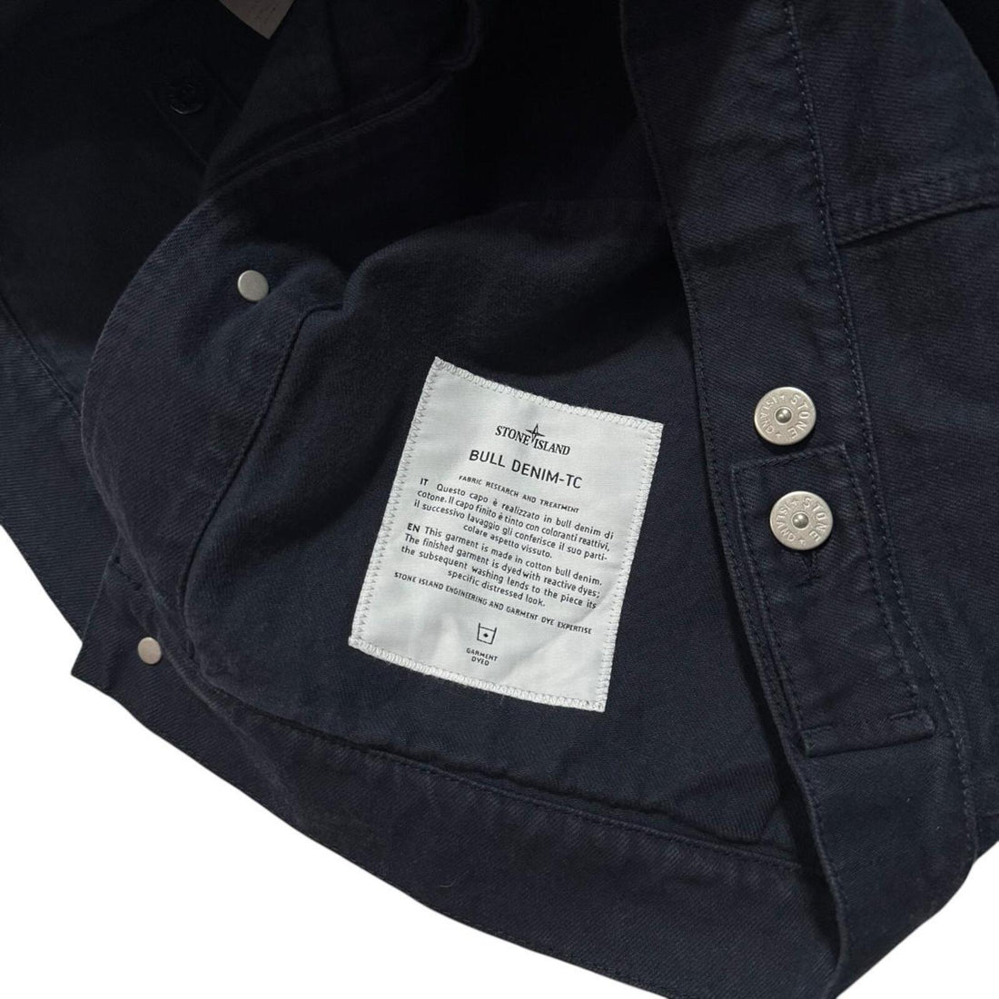 Stone Island Supreme Navy Bull Denim Jacket