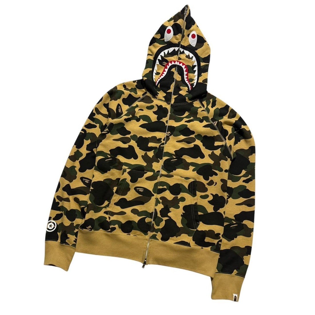A Bathing Ape Camo Shark Hoodie