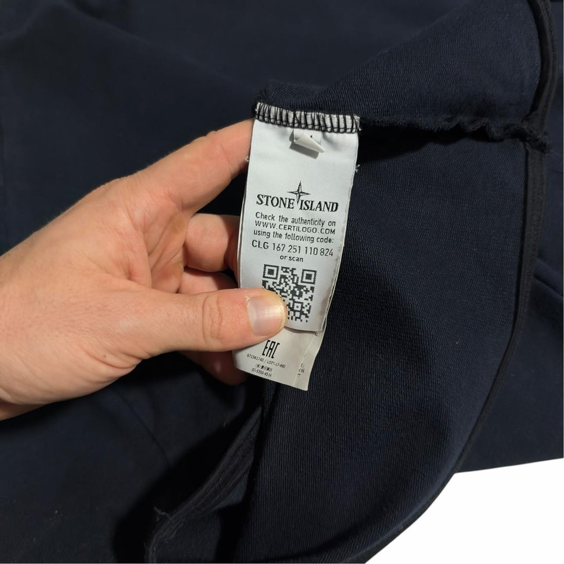 Stone Island Navy Ghost Pullover Crewneck