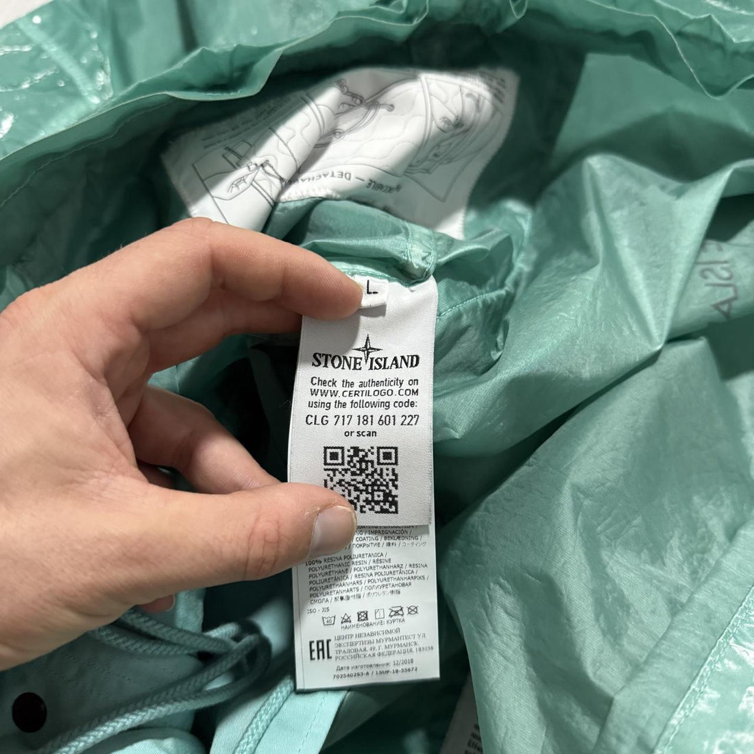 Stone Island Supreme Glazed New Silk Jacket