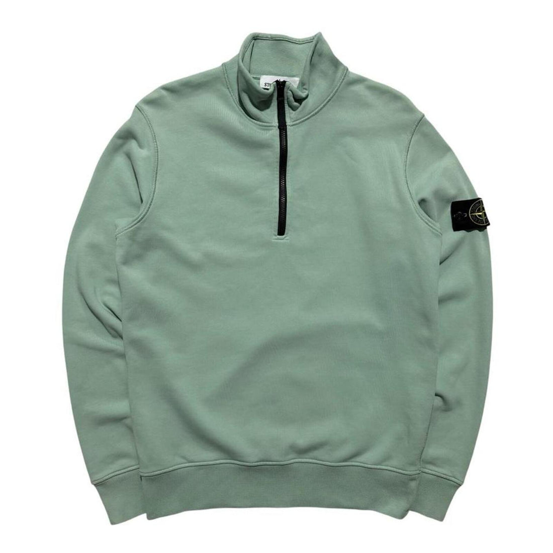 Stone Island Blue Quarter Zip Pullover