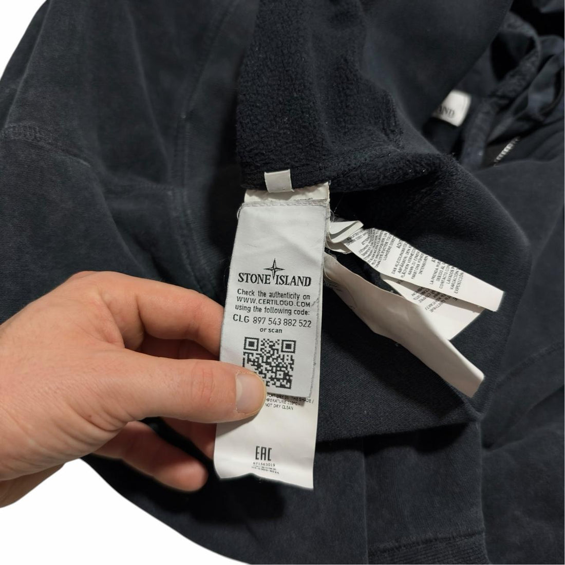 Stone Island Zip Up Frost Hoodie