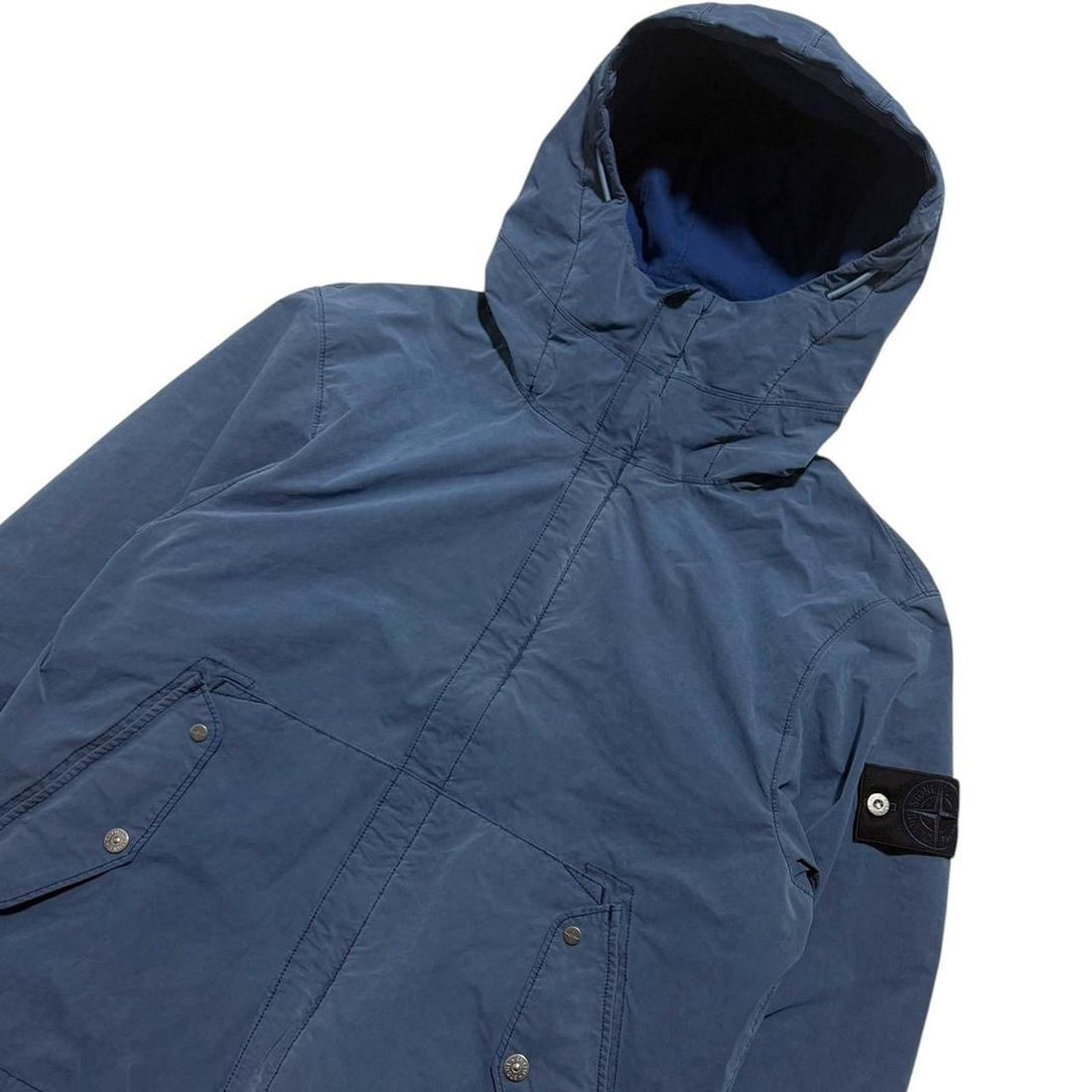 Stone Island David Light Indigo Denim Research Jacket