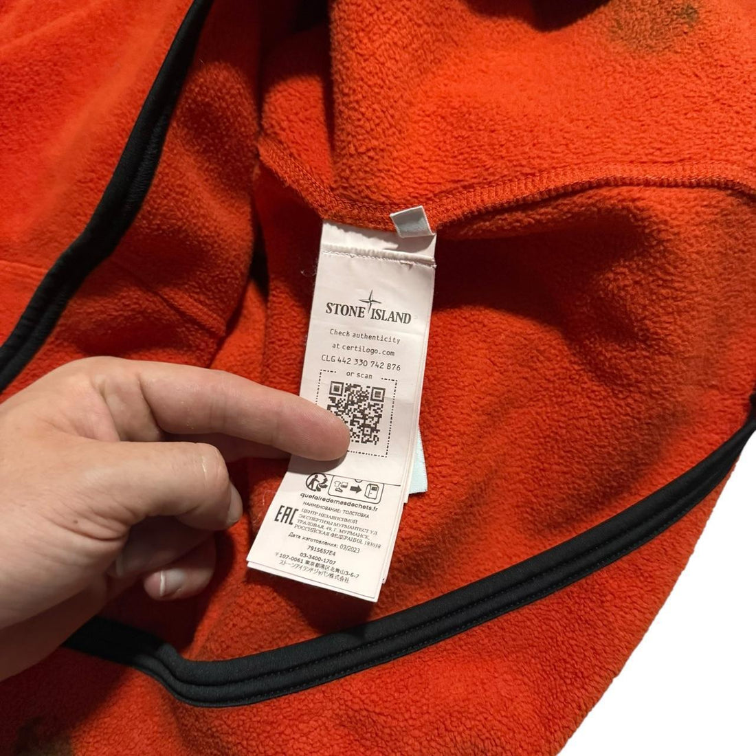 Stone Island Hand Coloured Fleece Jumper