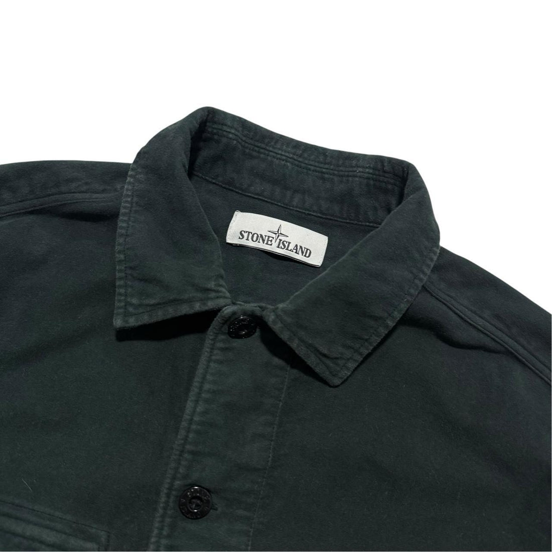 Stone Island Green Cotton Shirt