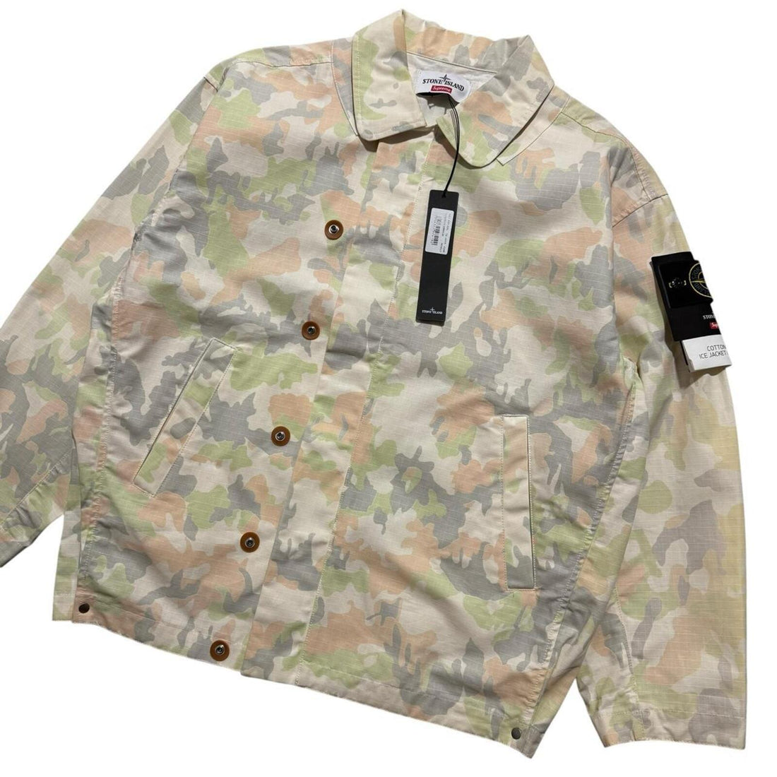 Stone Island Supreme Ice Camo Harrington Jacket