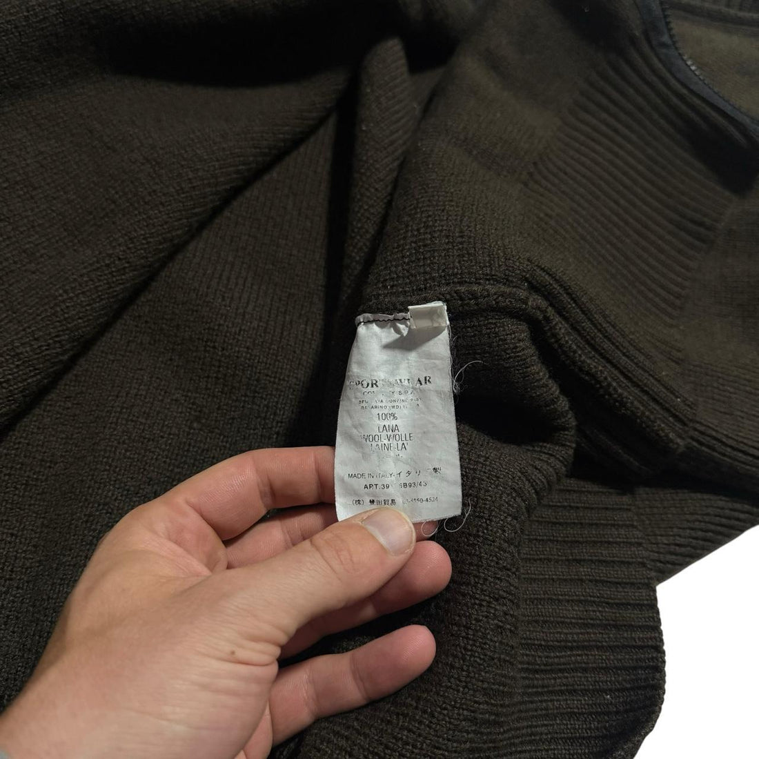 Stone Island 2000's Zip Up Knit