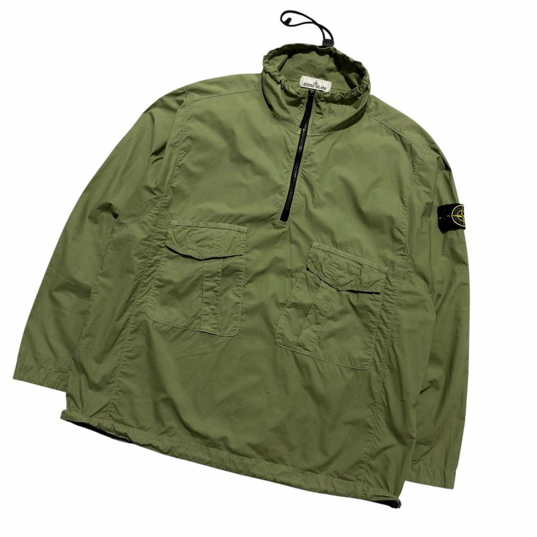 Stone Island Green Pullover Smock Jacket