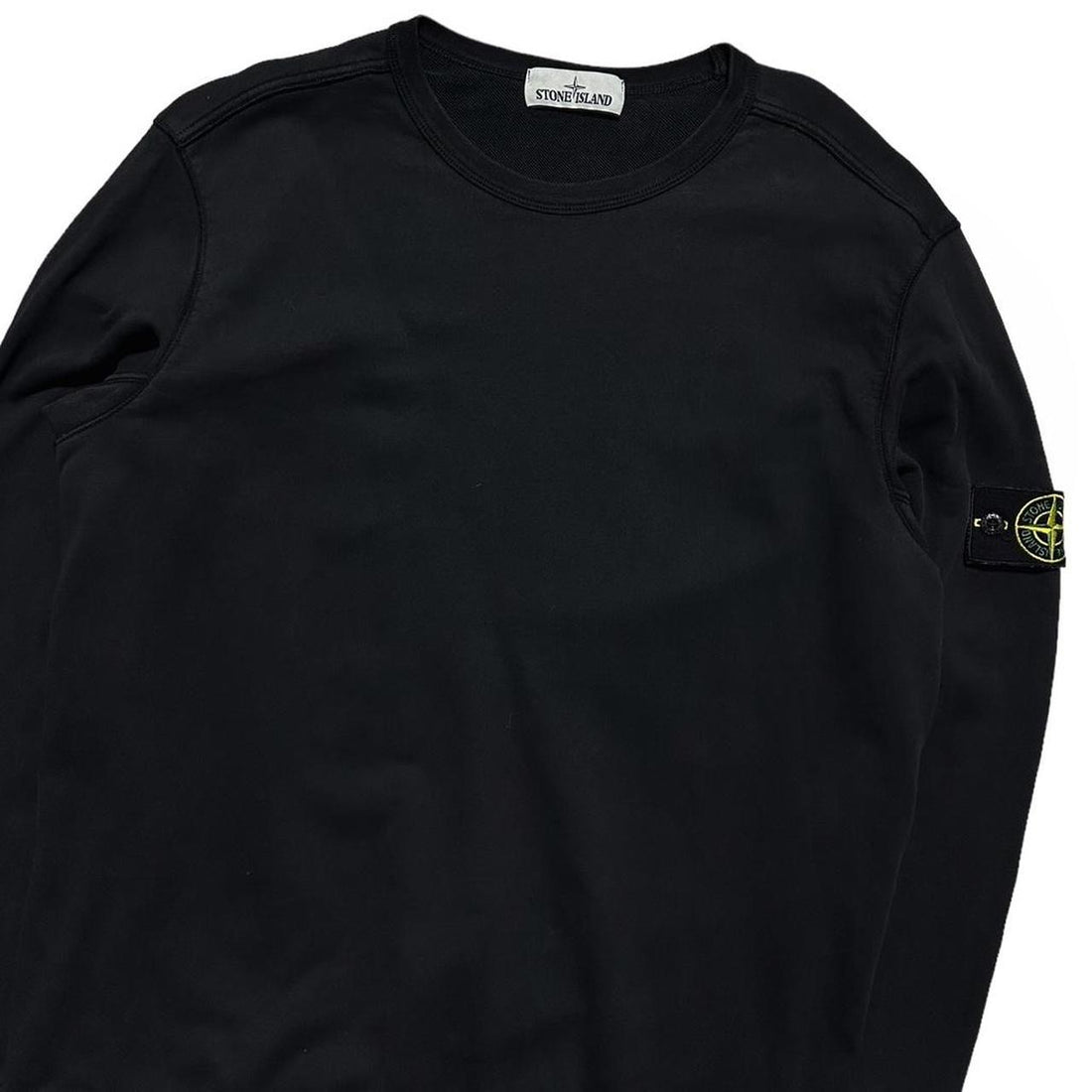 Stone Island Black Pullover Crewneck