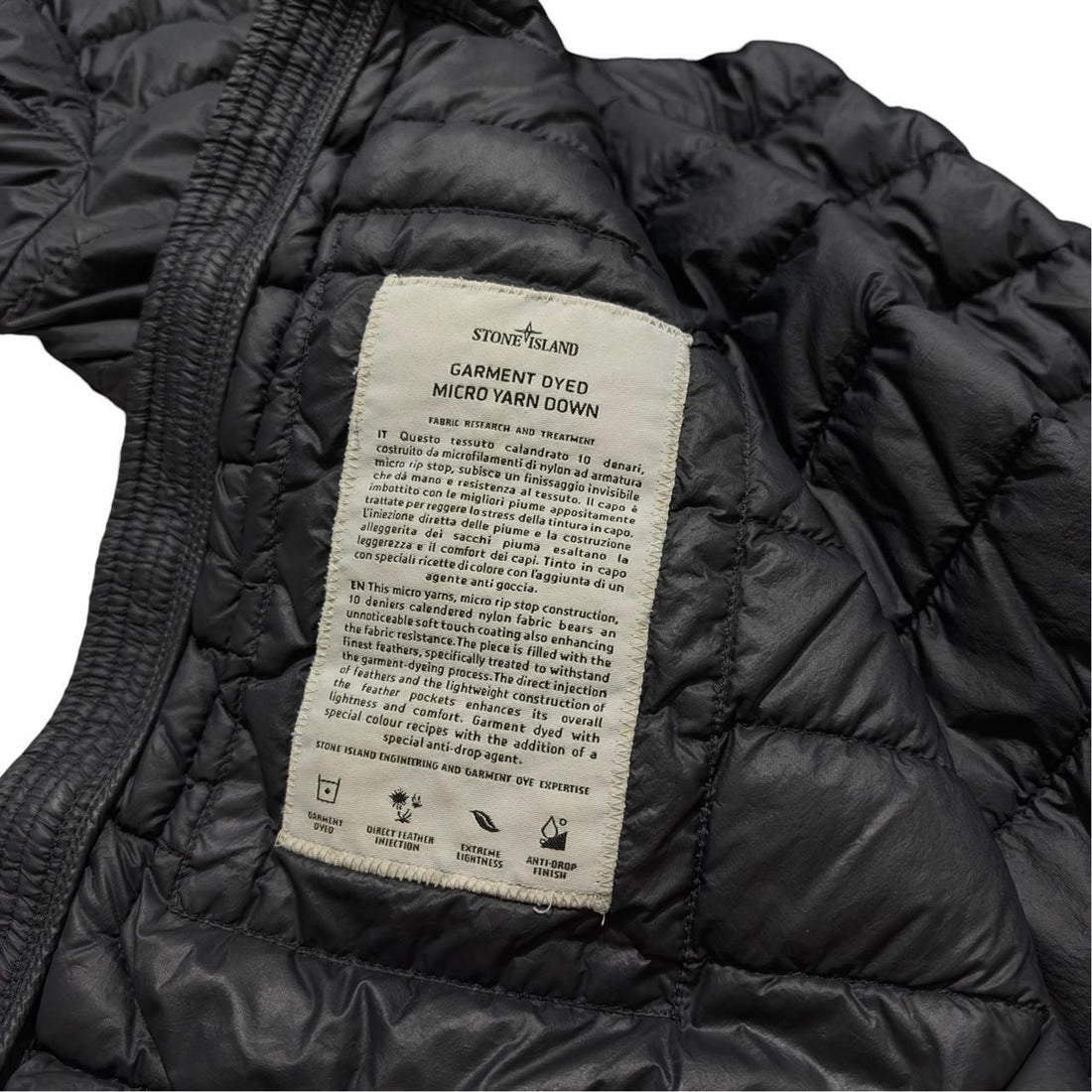 Stone Island Garment Dyed Micro Yarn Down Jacket