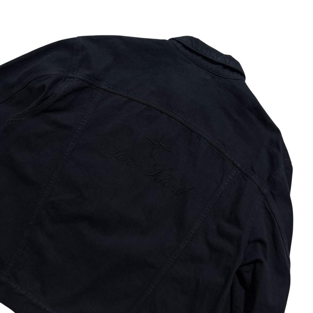 Stone Island Supreme Navy Bull Denim Jacket