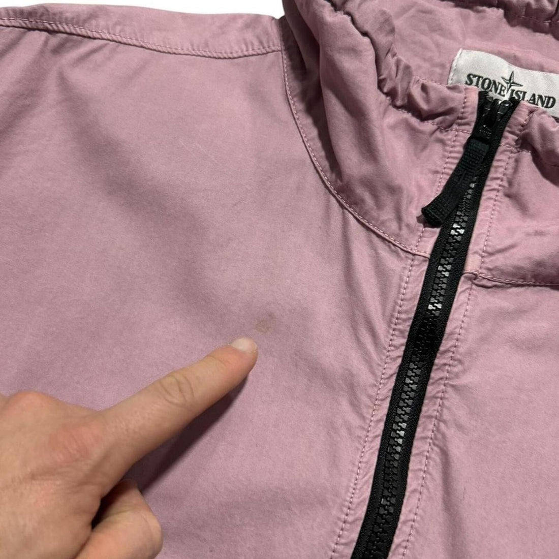 Stone Island Pink Pullover Smock Jacket