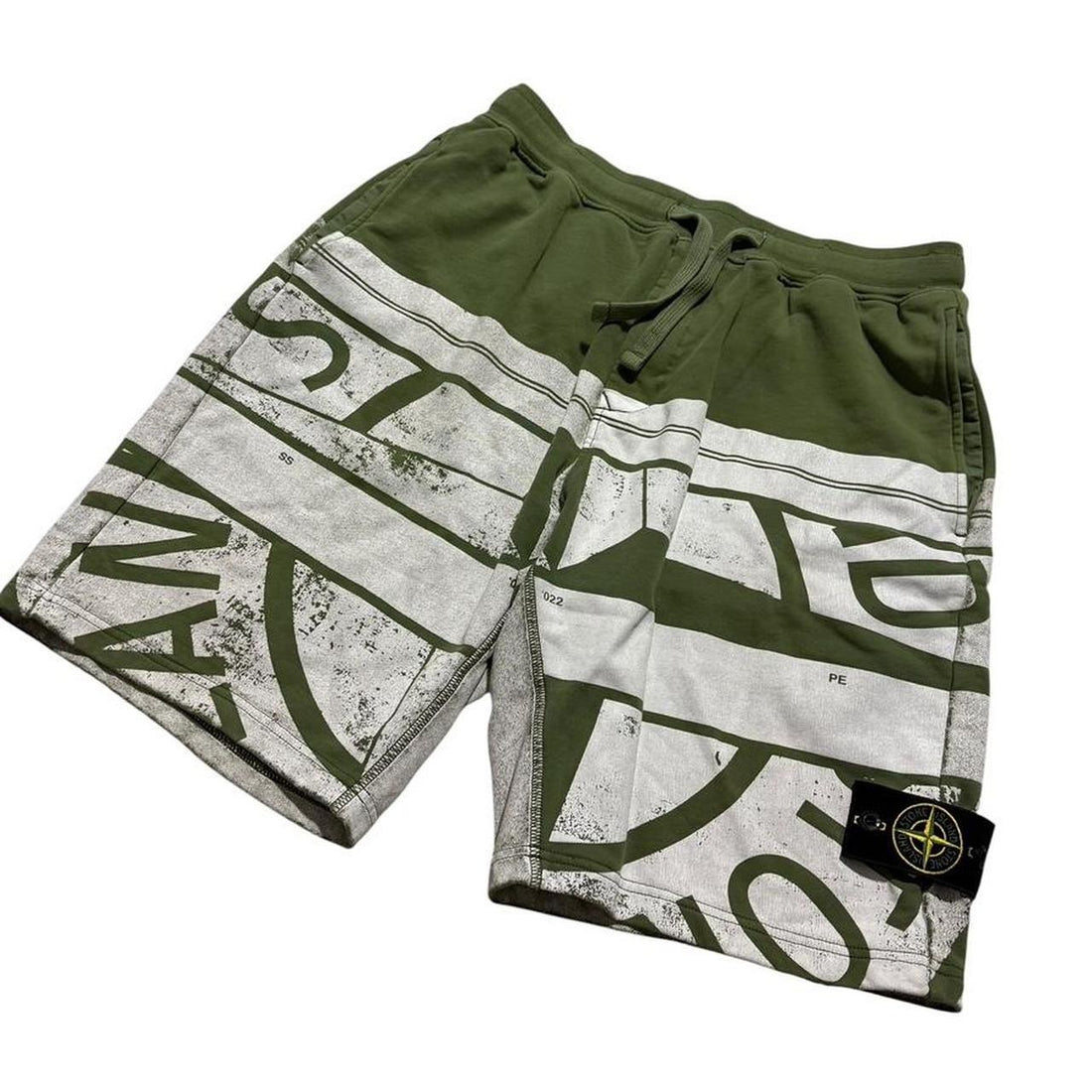 Stone Island Printed Cotton Shorts