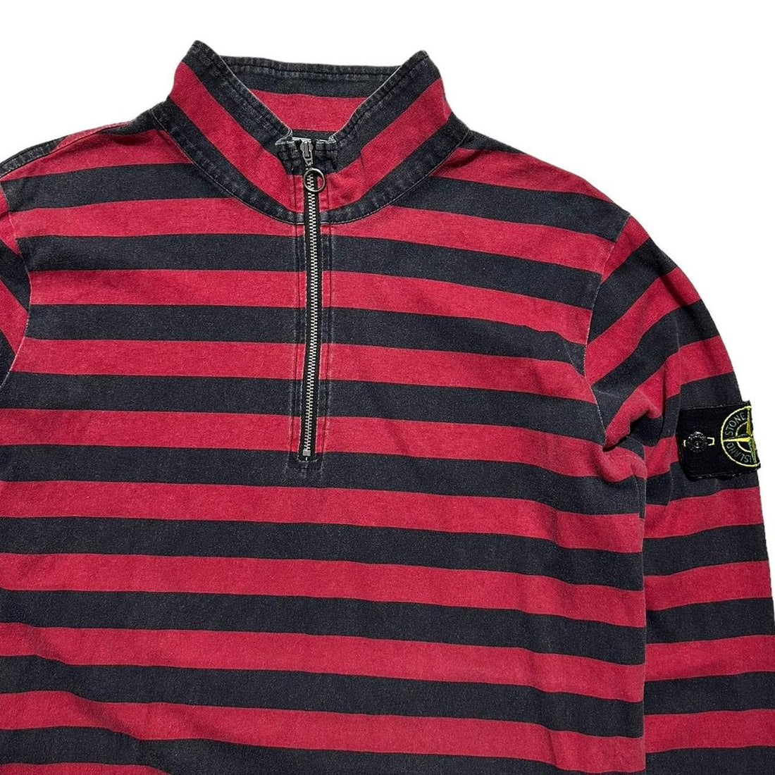 Stone Island Supreme Striped Pullover Quarter Zip