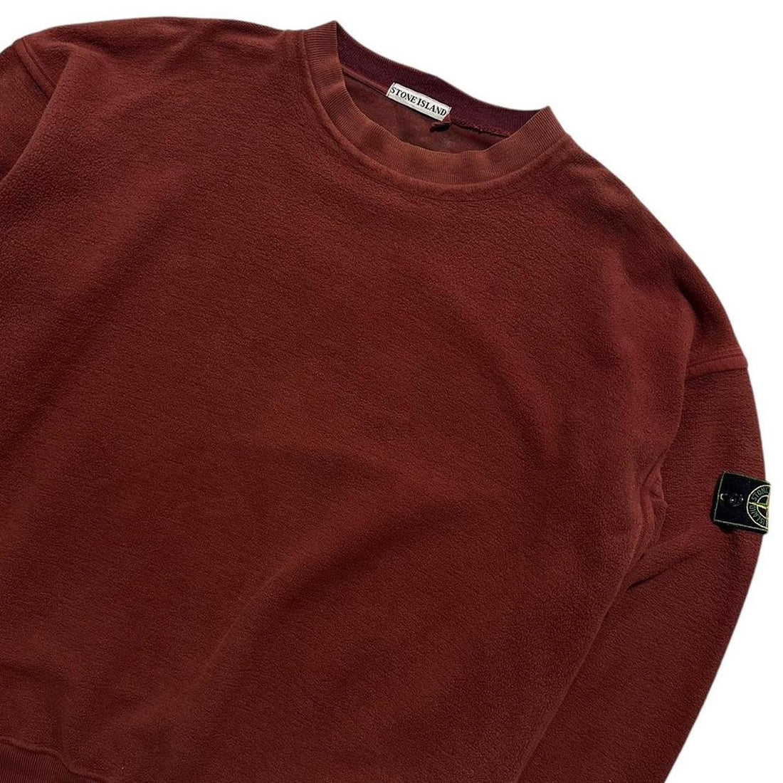 Stone Island Deep Red Pullover Fleece