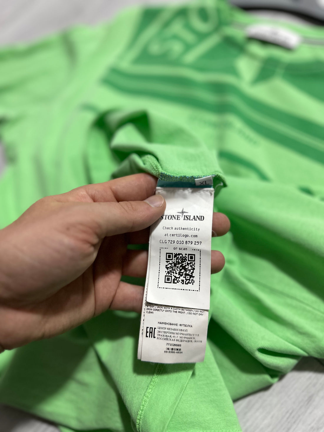 Stone Island Green Print T-Shirt