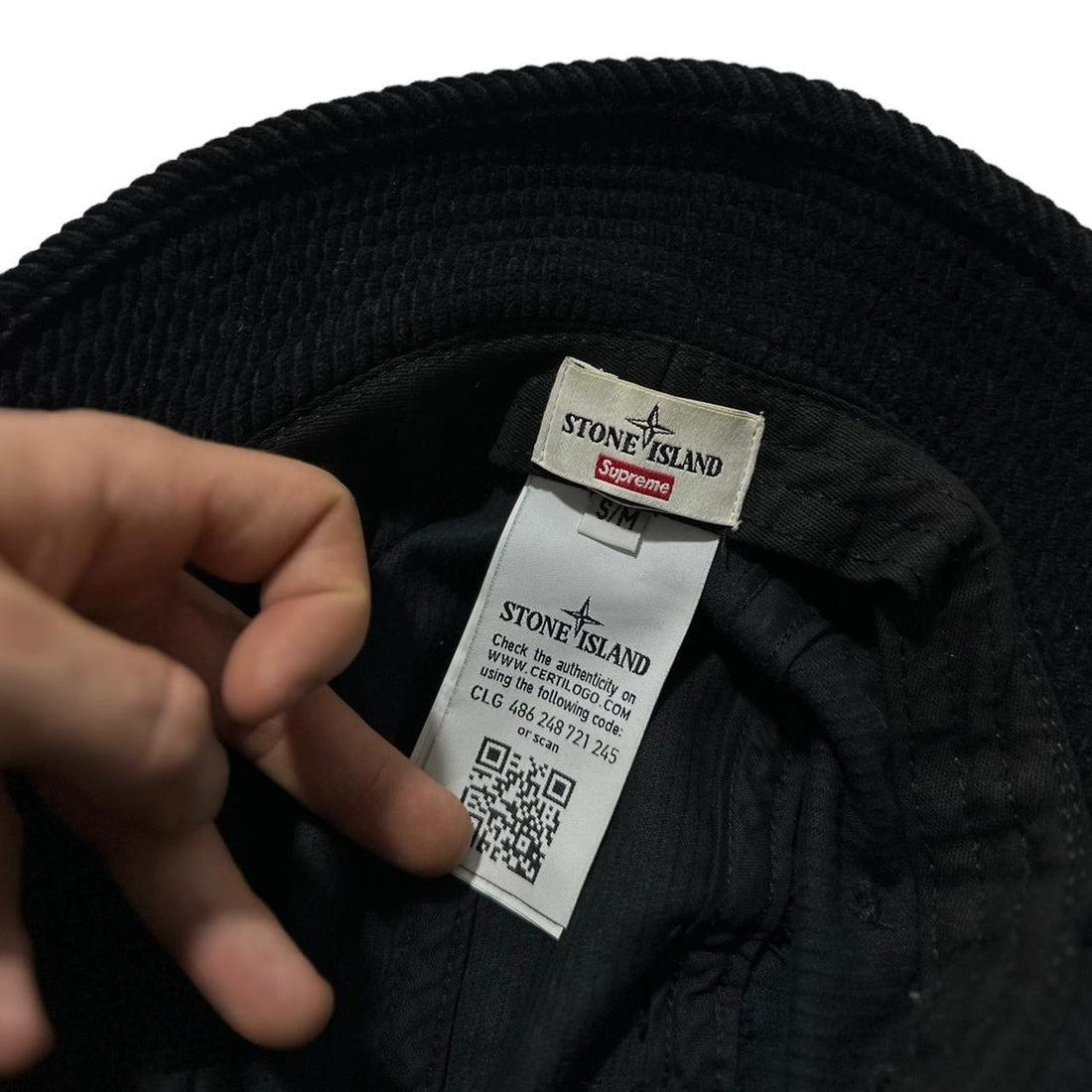 Stone Island Supreme Corduroy Bucket Hat
