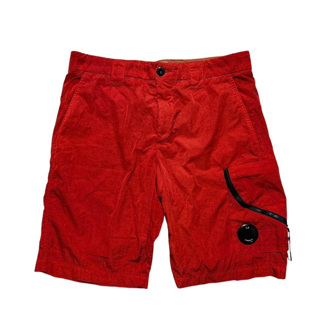 CP Company Red Re-Colour Nylon Shorts