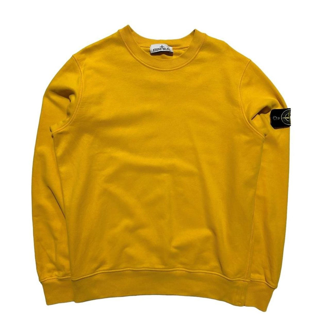 Stone Island Yellow Pullover Crewneck