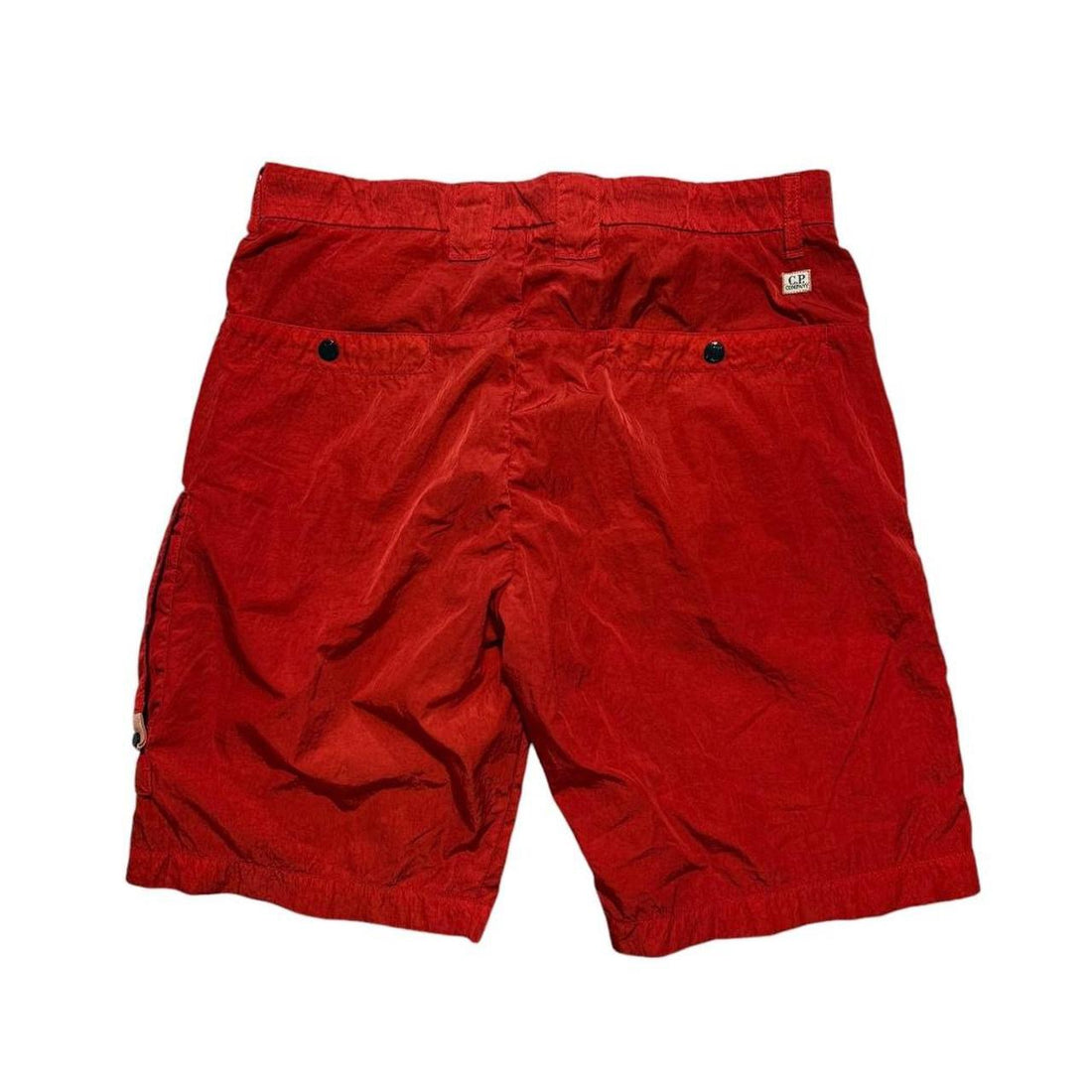 CP Company Red Re-Colour Nylon Shorts