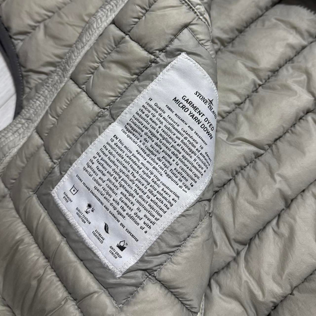Stone Island Garment Dyed Down Gilet