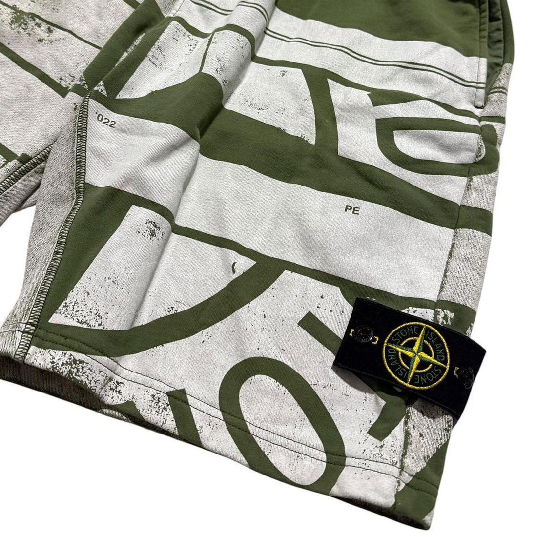 Stone Island Printed Cotton Shorts