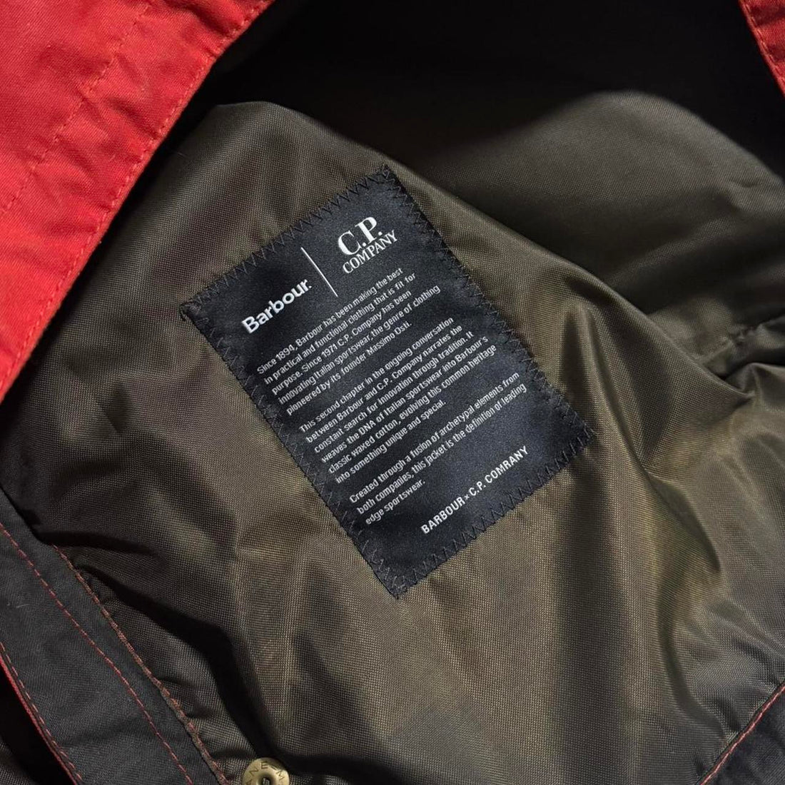 CP Company Barbour 2023 Creel Wax Goggle Jacket