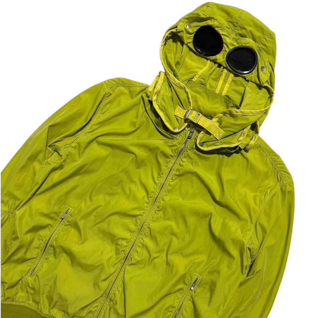 CP Company Lime Nylon Goggle Jacket