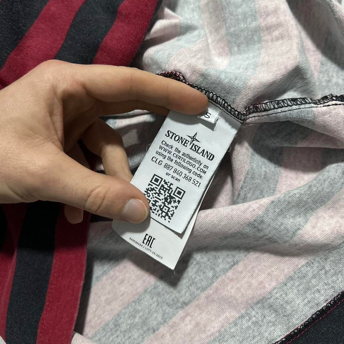 Stone Island Supreme Striped Pullover Quarter Zip