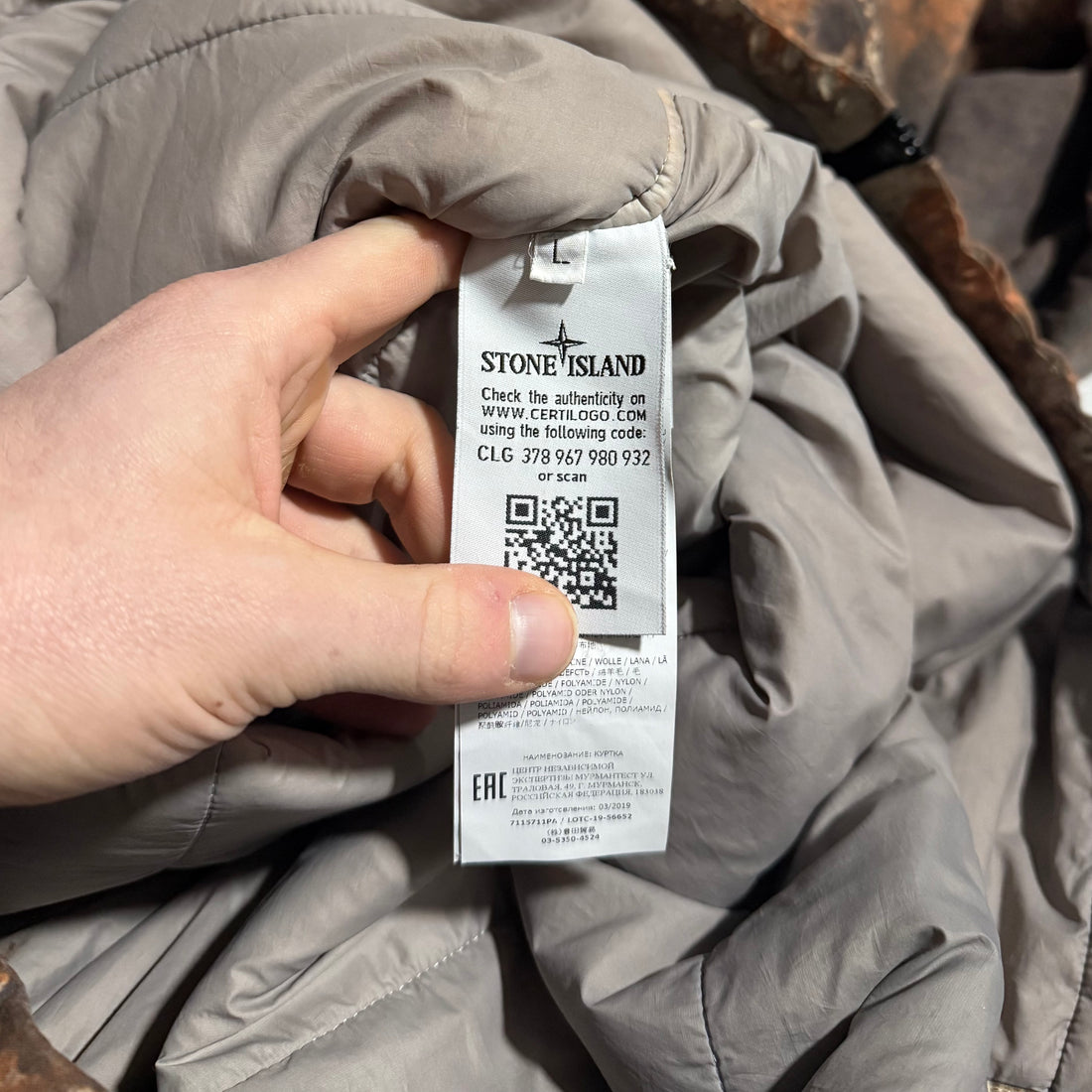 Stone Island Paintball Camo Parka Jacket