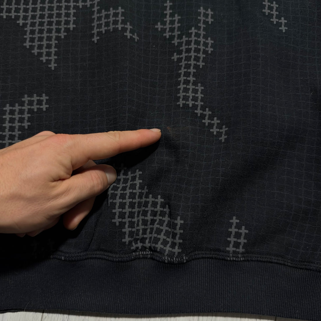 Stone Island Digital Grid Camo Pullover Crewneck