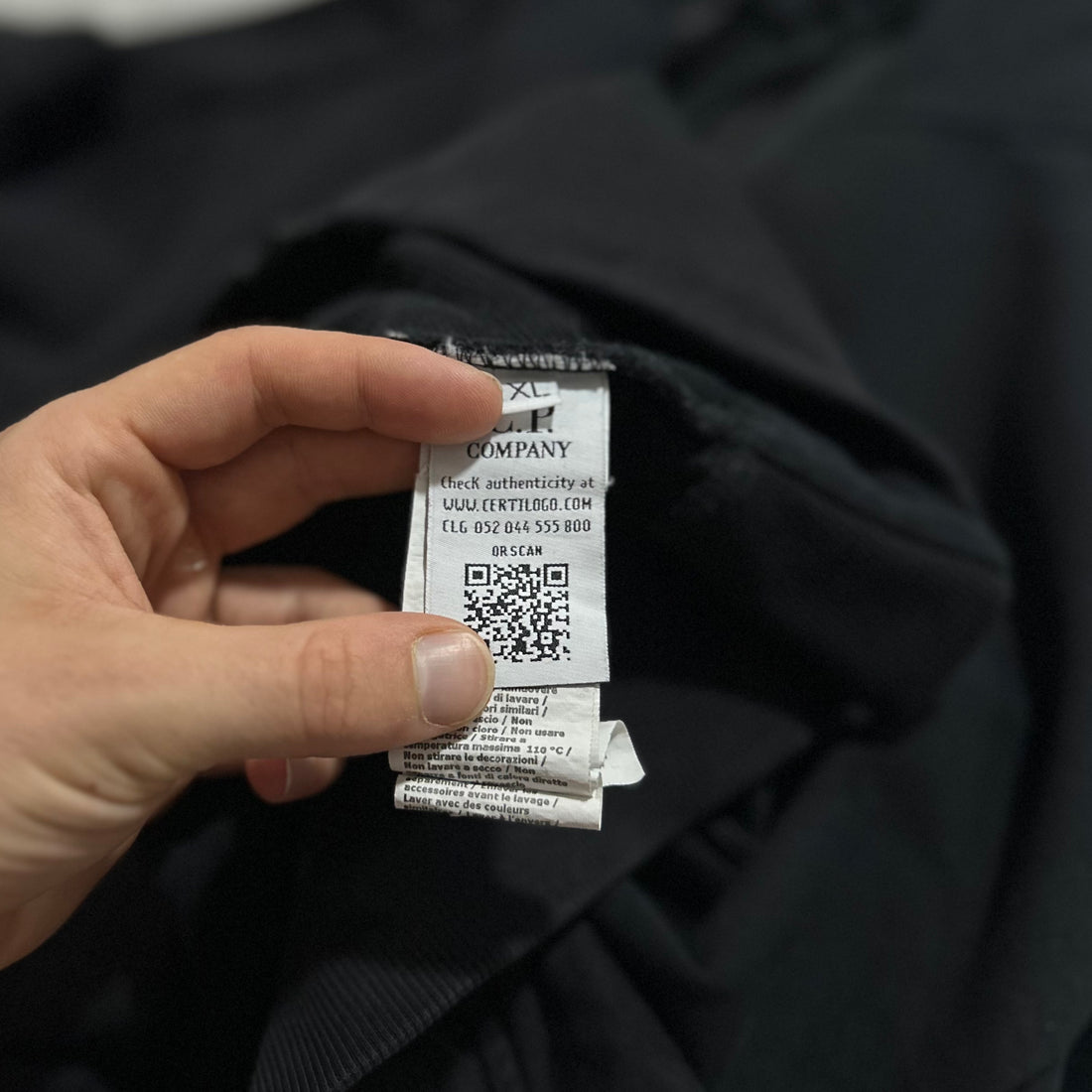 CP Company Black Full Zip Goggle Hoodie