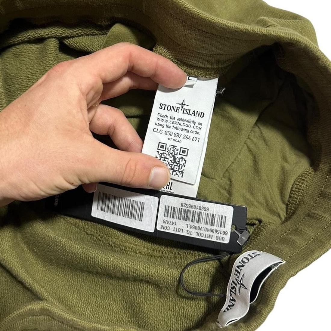 Stone Island Green Sweatpants