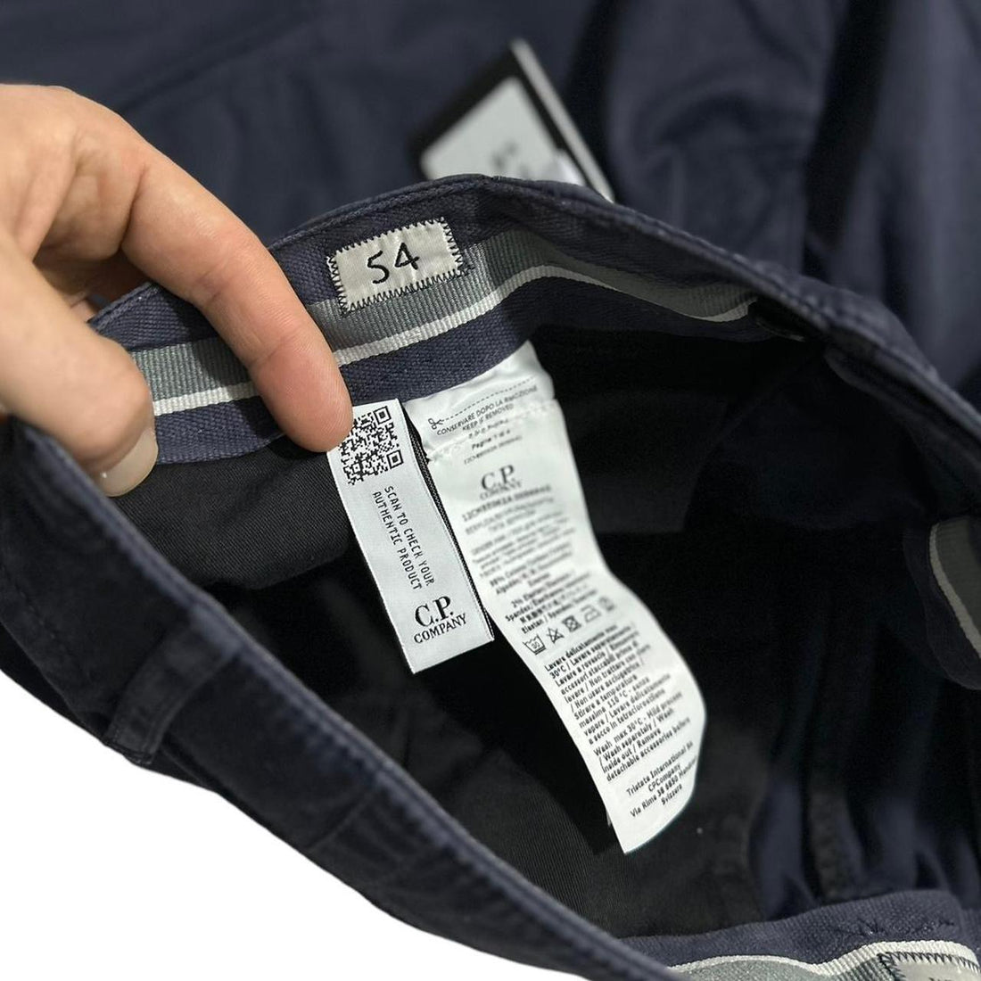CP Company Blue Canvas Shorts