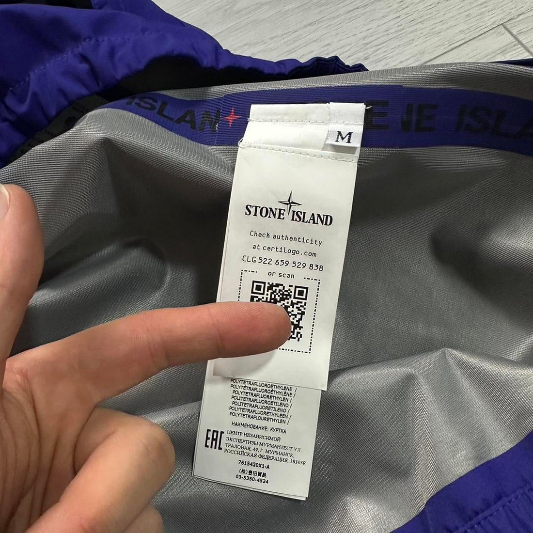 Stone Island Marina Gore-Tex 3L Asymmetrical Zip Anorak