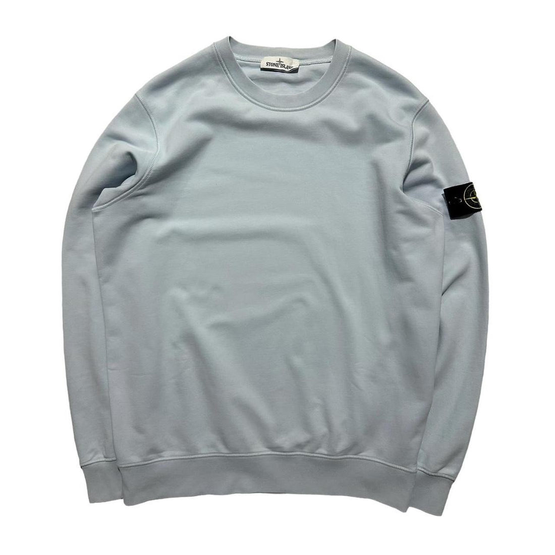 Stone Island Light Blue Pullover Crewneck