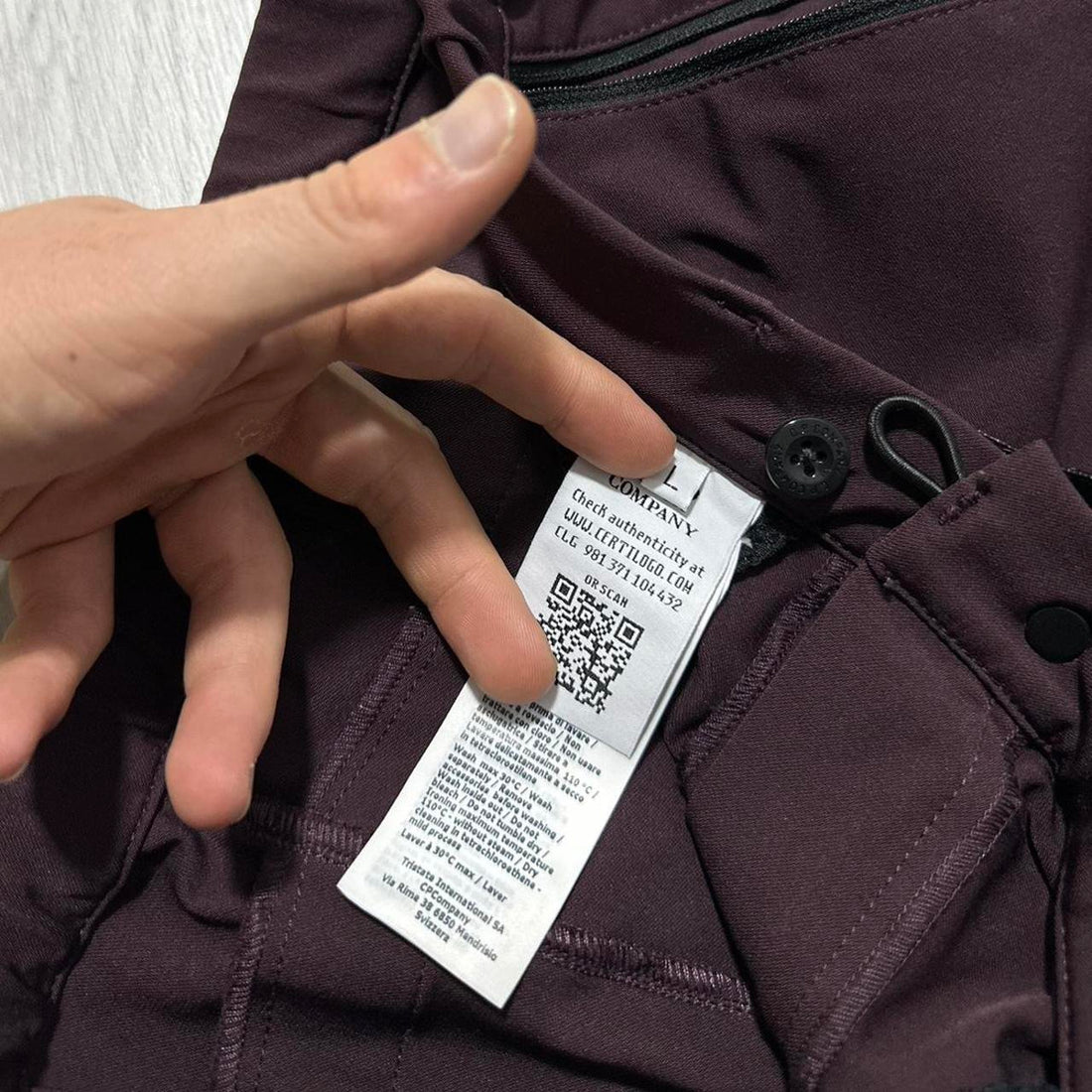 CP Company Patta Burgundy Shell Bottoms