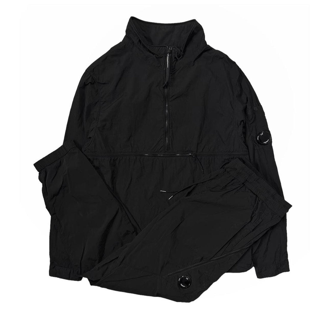 CP Company Black Nylon Lens Tracksuit