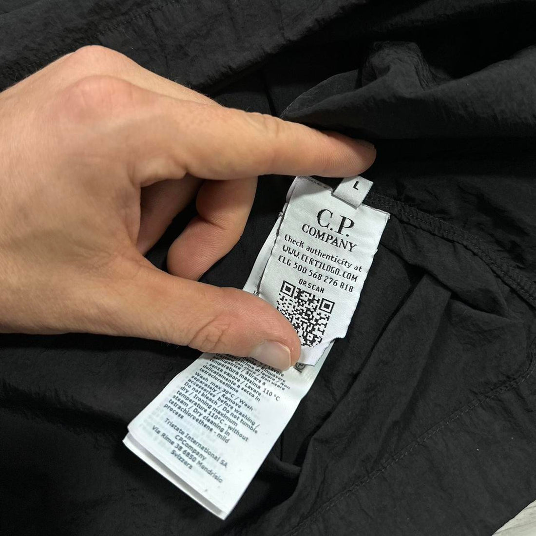 CP Company Black Nylon Lens Tracksuit