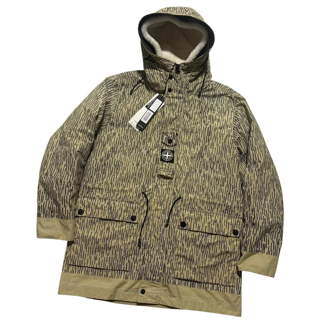 Stone Island Naslan Watro Reflective Rain Camo Jacket