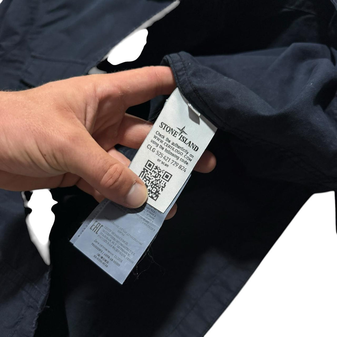 Stone Island Navy Ghost Overshirt