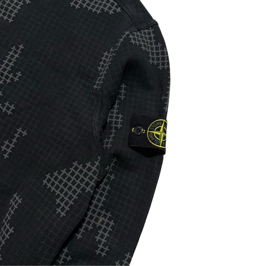 Stone Island Grid Camo Pullover Crewneck