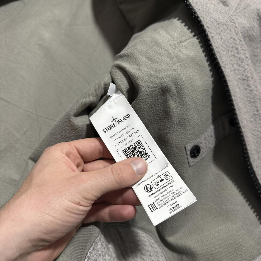 Stone Island Needle Punched Reflective Jacket