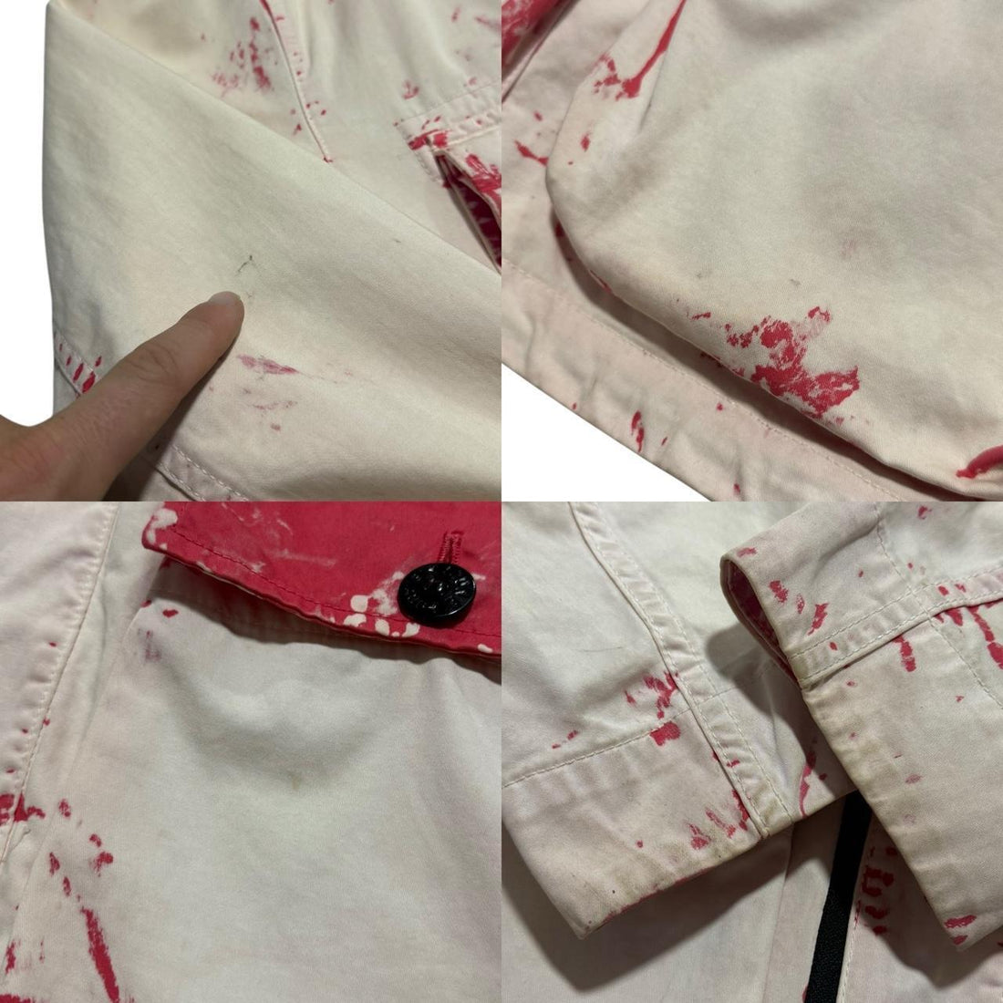 Stone Island Hand corrosion On Raso Field Jacket