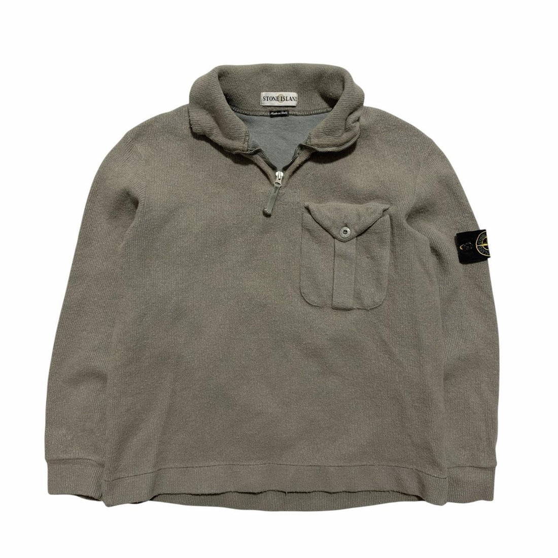 Stone Island Ribbed Quarter Zip