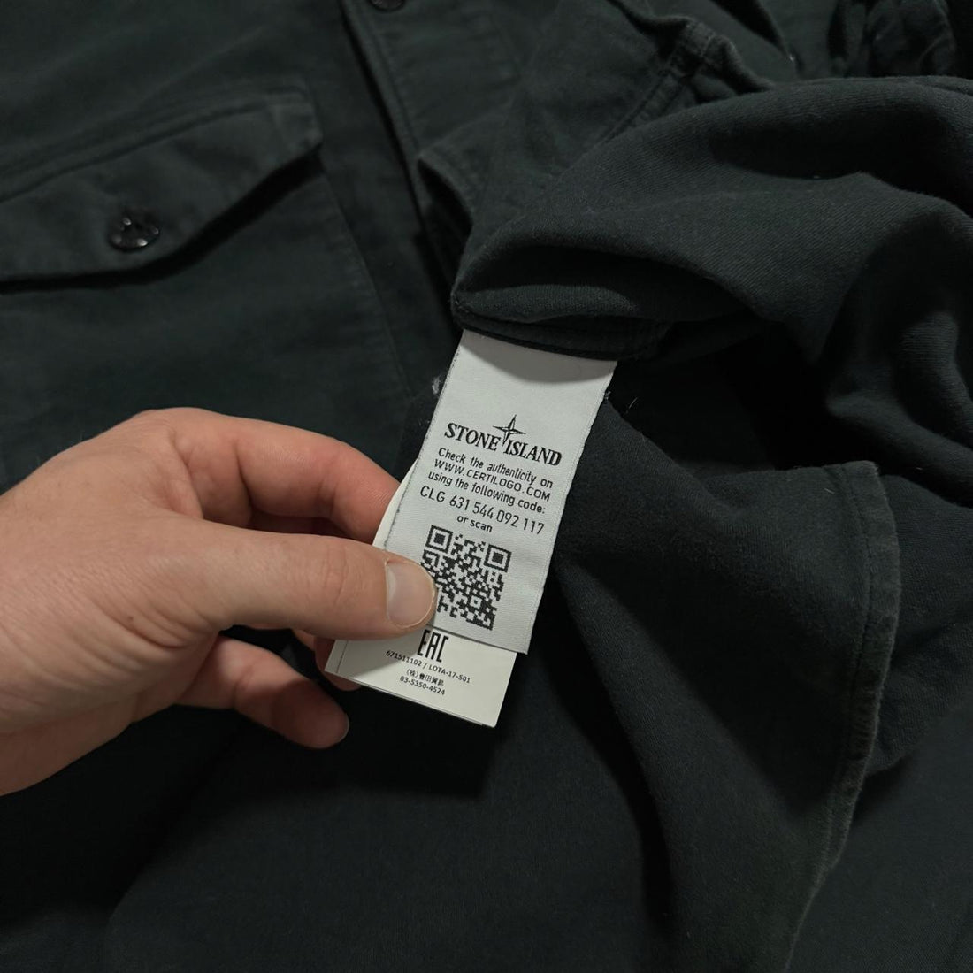 Stone Island Green Cotton Shirt