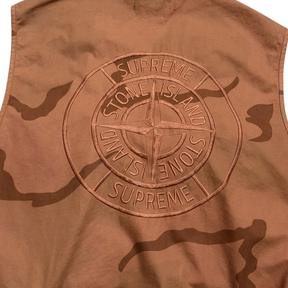 Stone Island Supreme Bushed Cotton Camo Vest