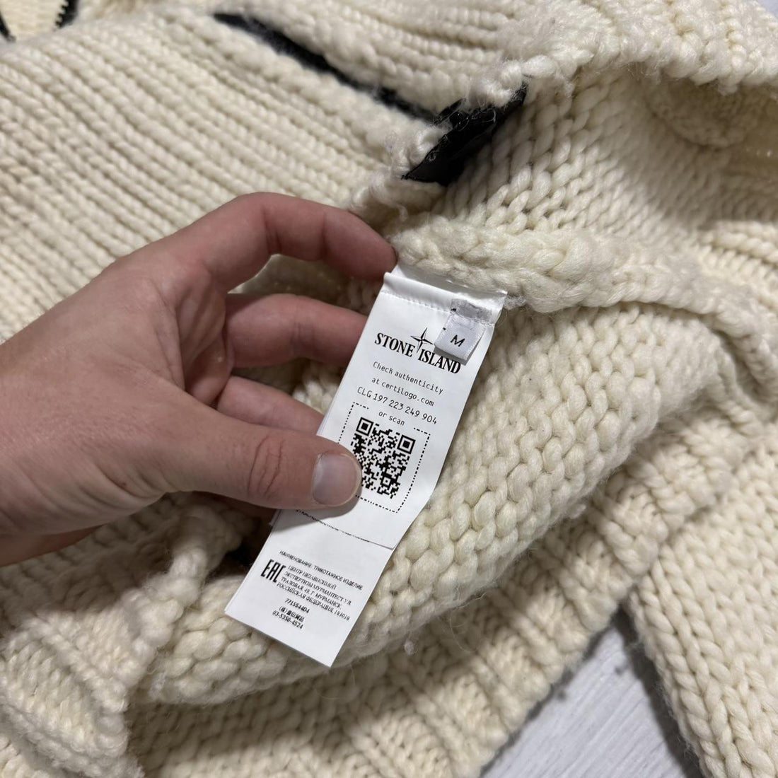 Stone island 2022 Heavy Knit Zip Up