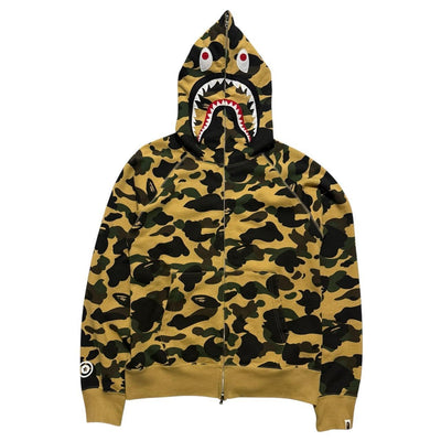 A Bathing Ape Camo Shark Hoodie