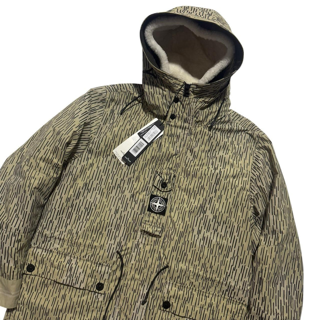 Stone Island Naslan Watro Reflective Rain Camo Jacket